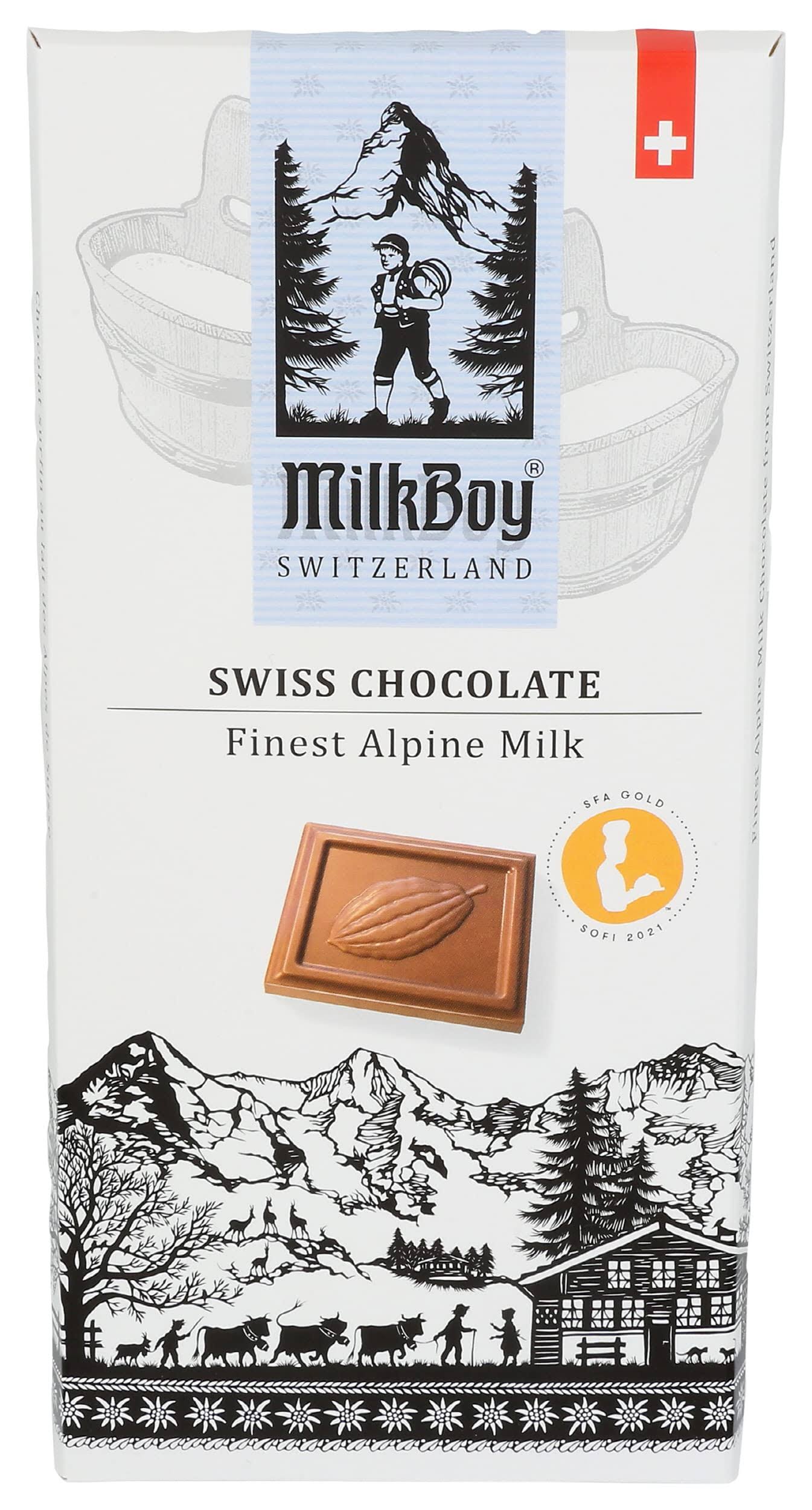 MILKBOY Alpine Milk Chocolate Bar, 3.5 OZ