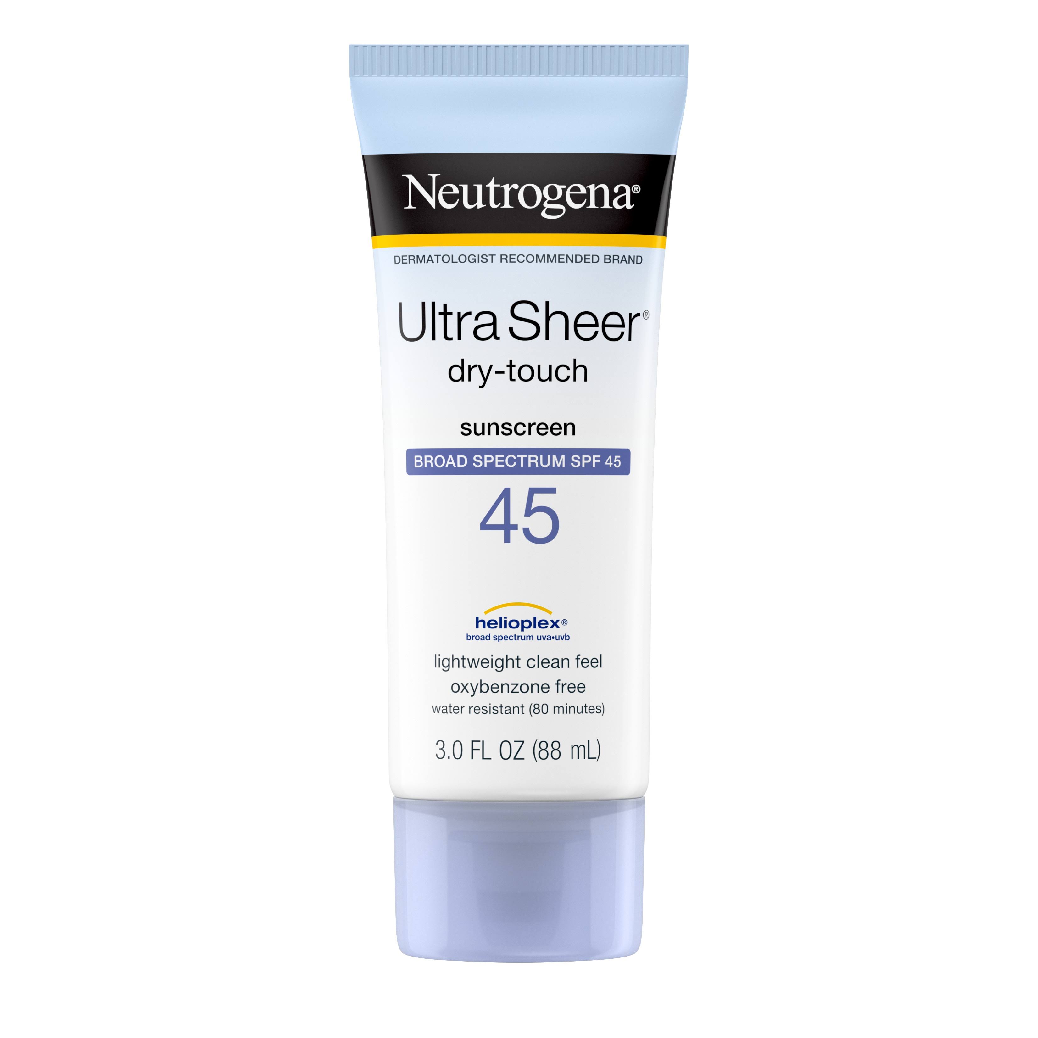 Neutrogena Ultra Sheer Dry-Touch Sunblock - SPF 45, 88ml