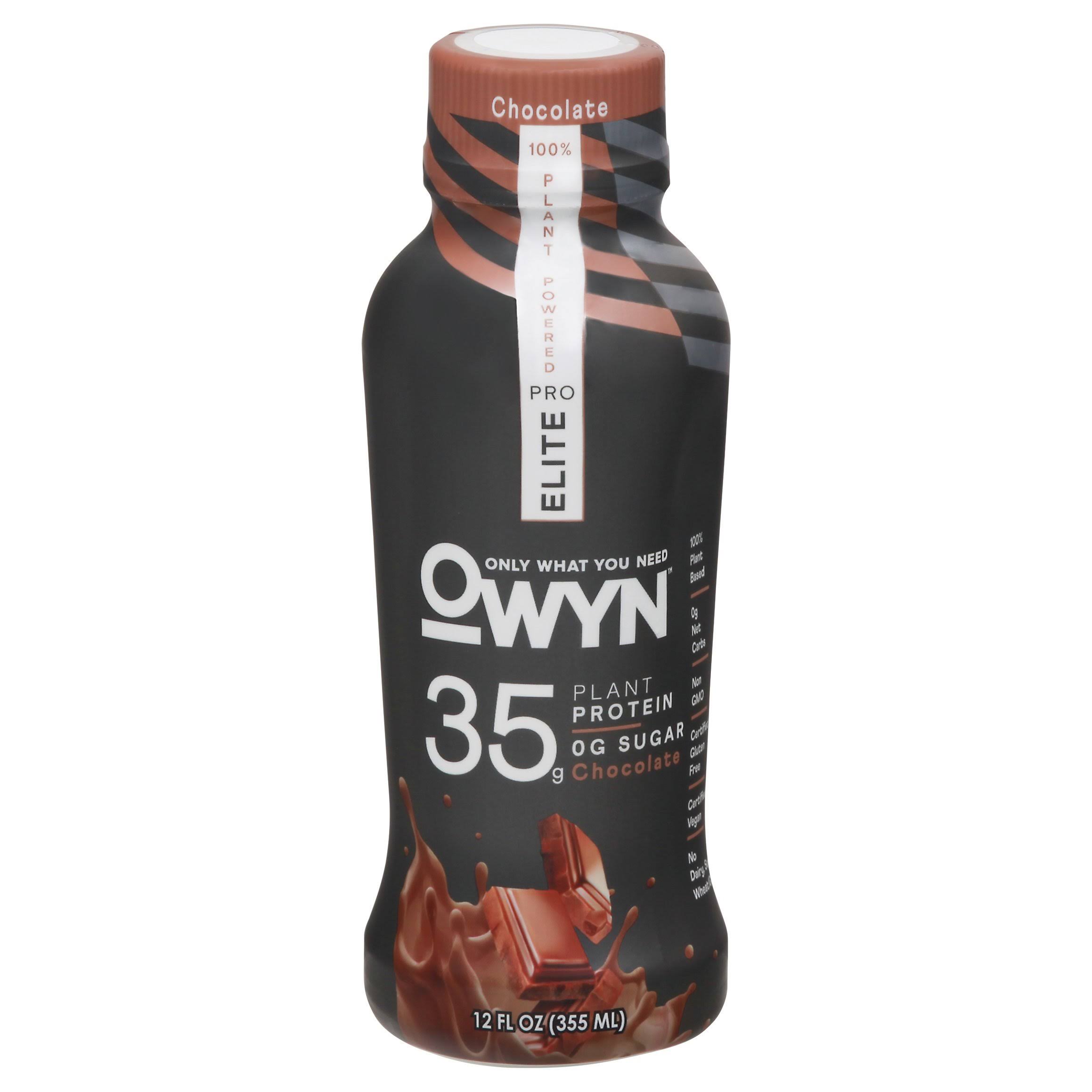OWYN Chocolate Pro Elite Plant Protein, 12 FZ