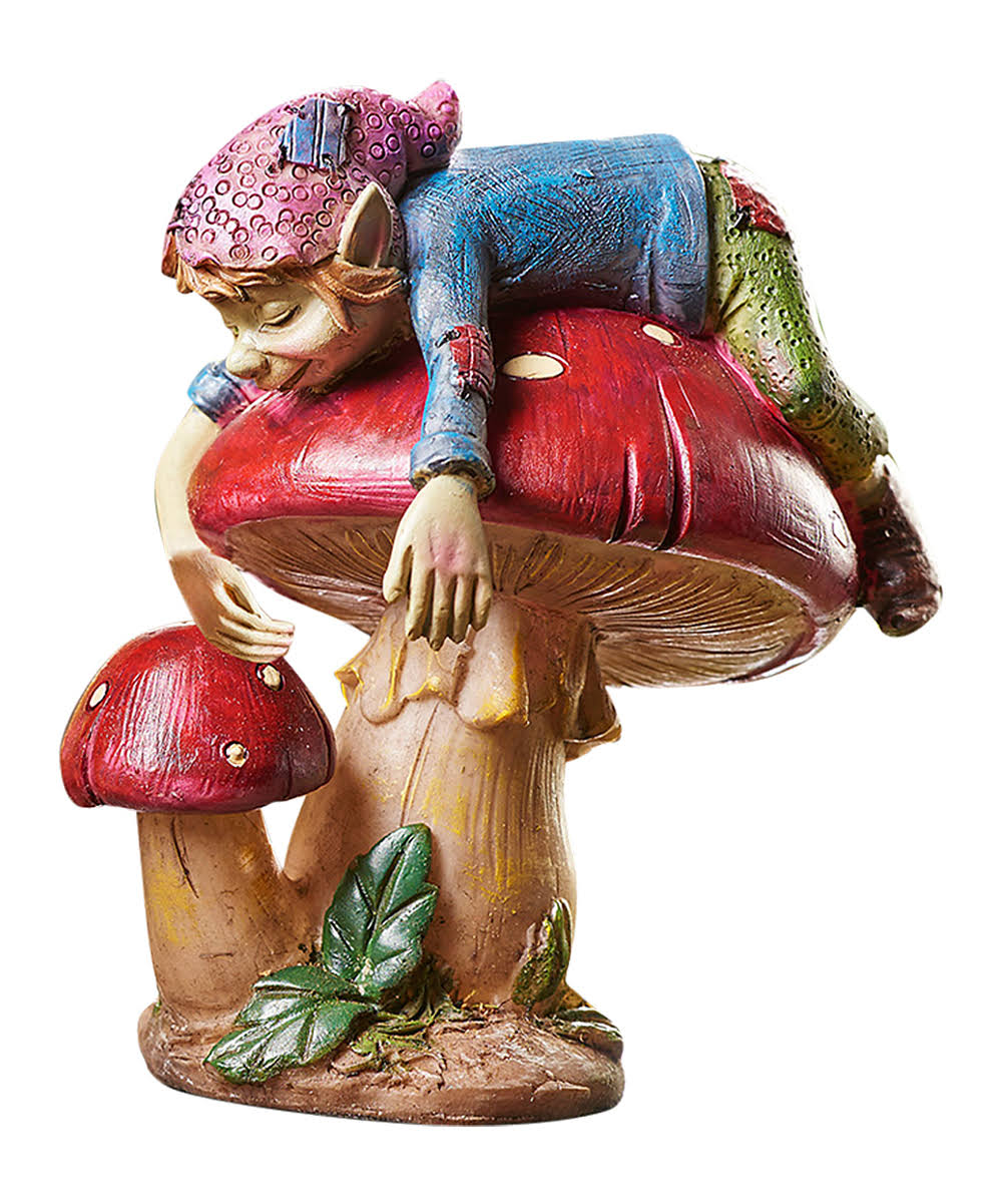 Giftcraft Fairy Garden Pixie - Pixie on Mushroom Figurine