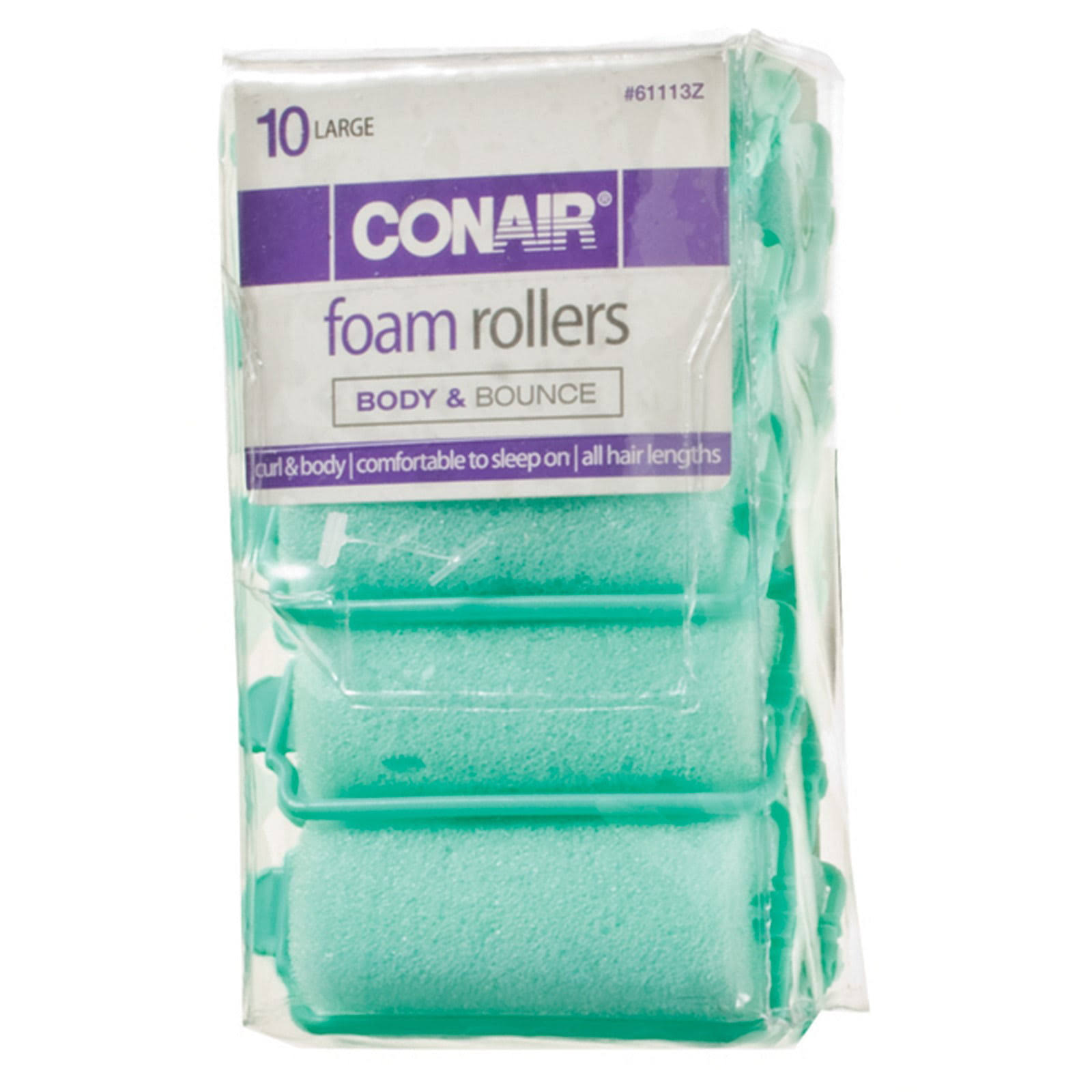 Conair Styling Essentials Foam Rollers - Large, 10ct