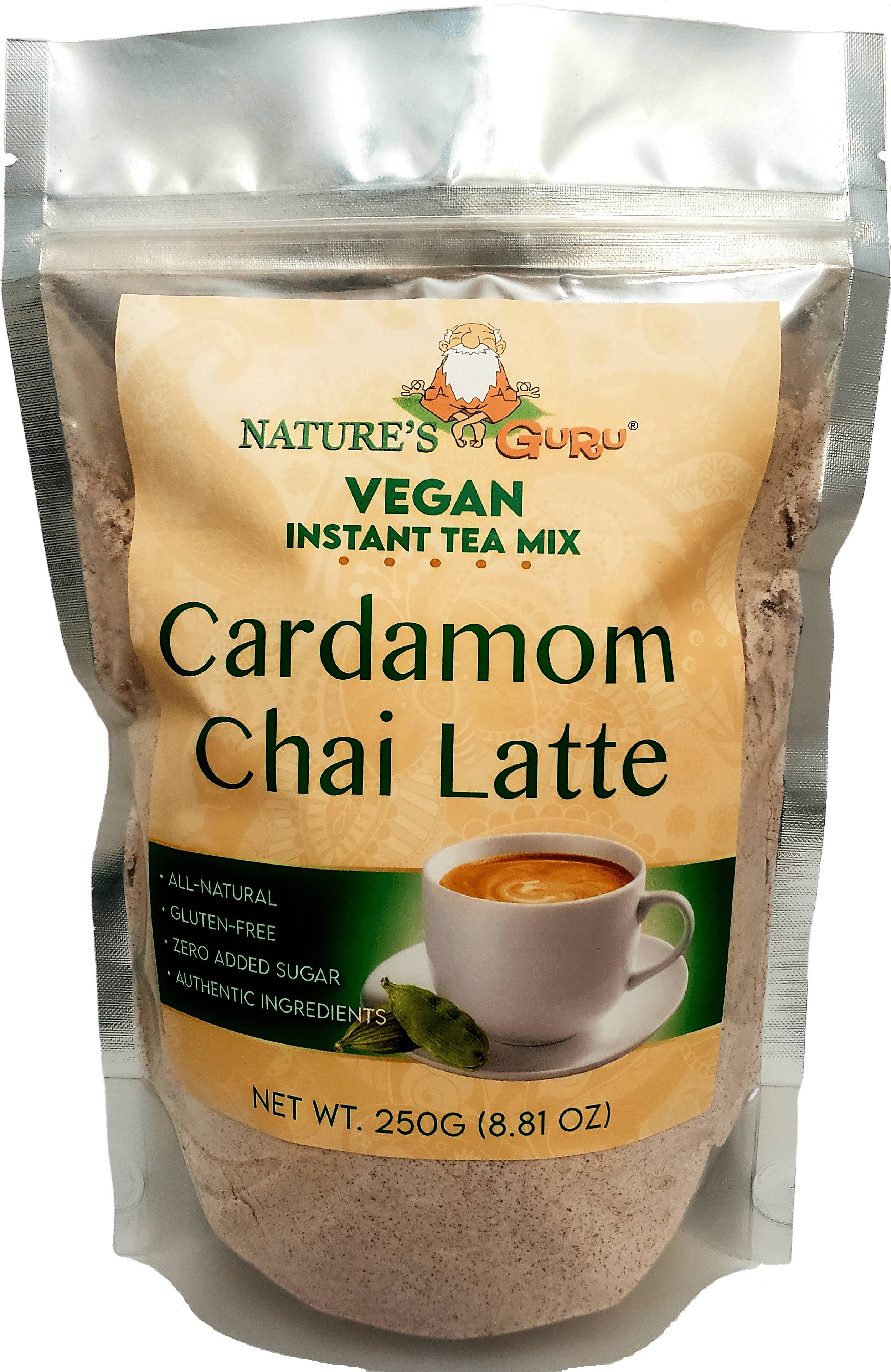 Vegan Cardamom Chai Latte Instant Tea Mix - 8.81 oz | Nature's Guru