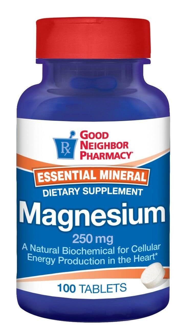 GNP Magnesium Tablets 250 mg Dietary Supplement 100 CT