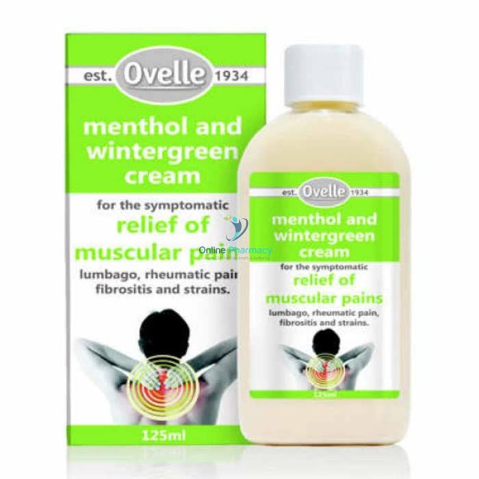 Ovelle Menthol & Wintergreen Cream - 125ml