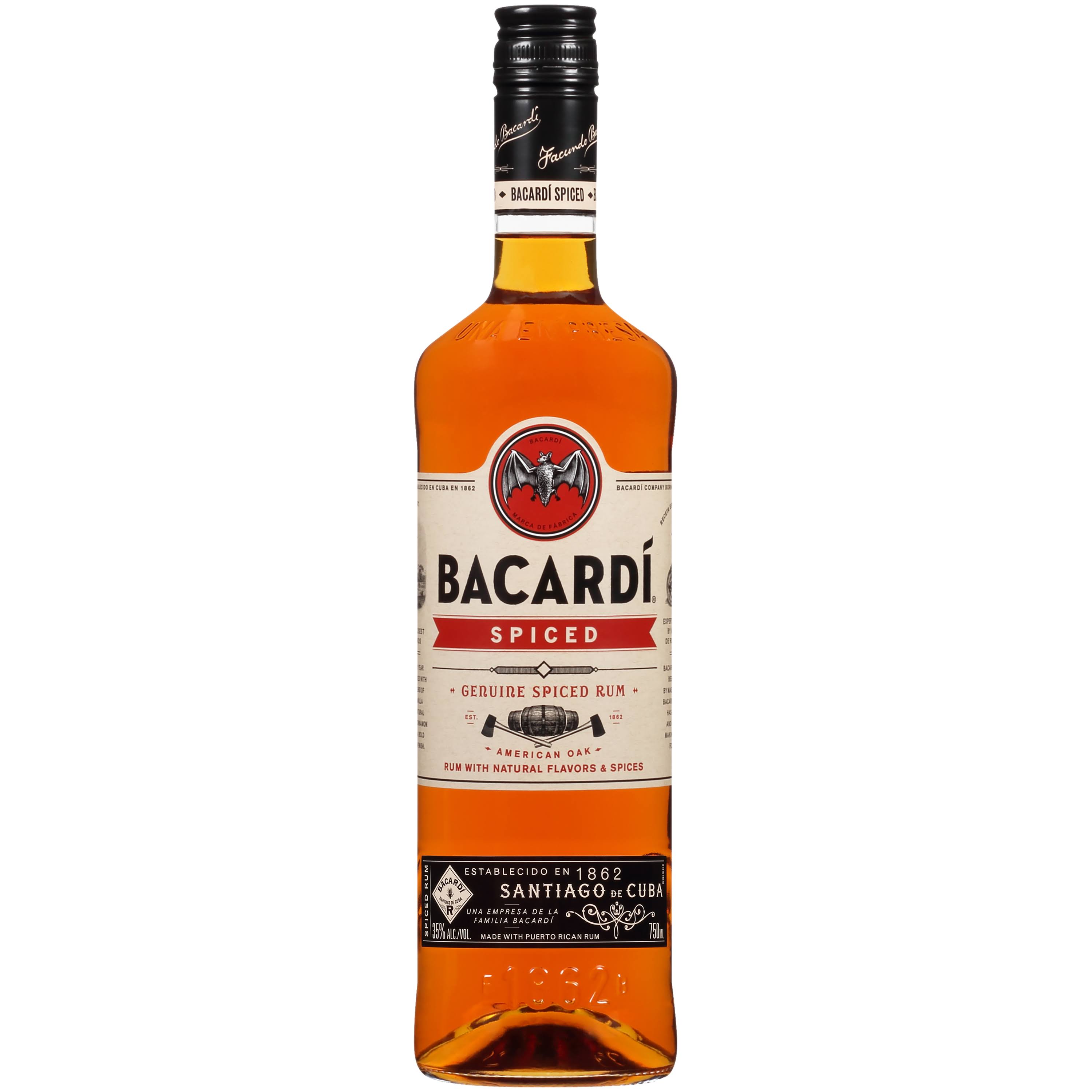 Bacardi Rum Oak Heart Spiced - 700ml