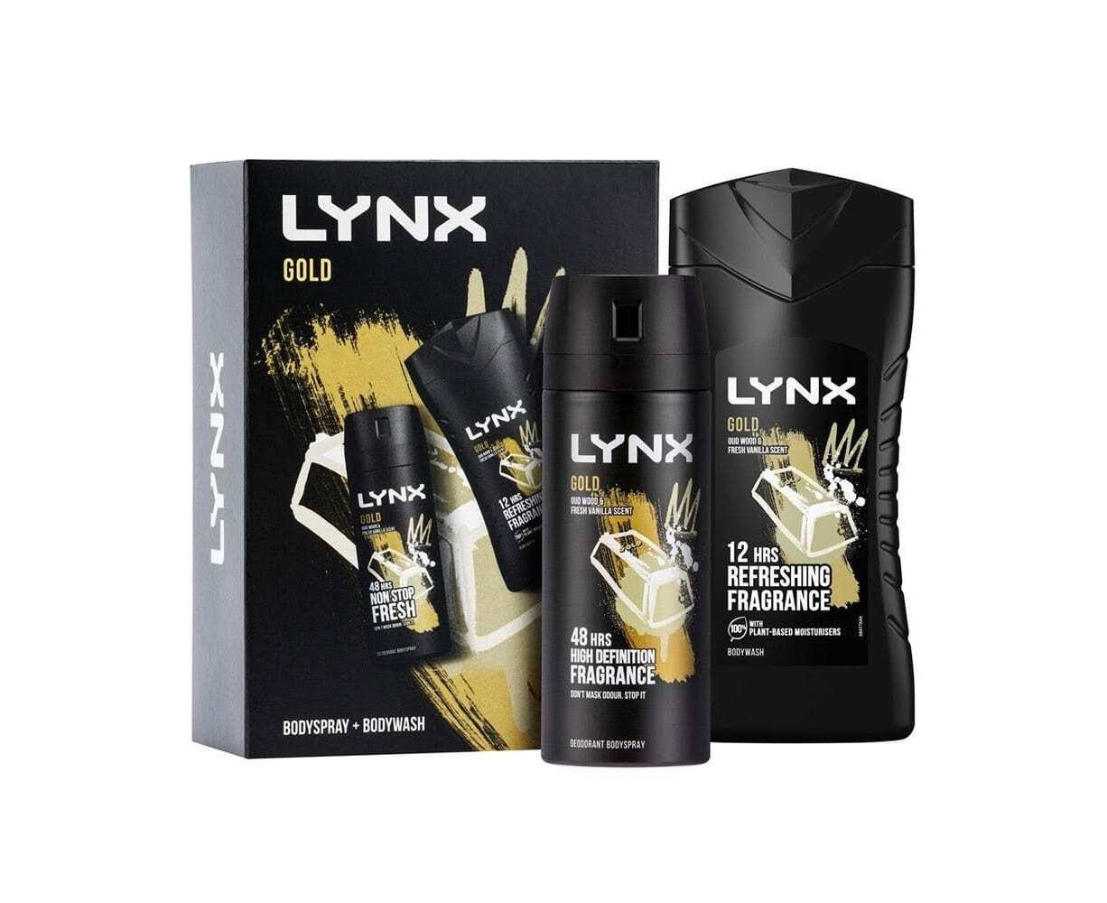 Lynx Gift Set Gold 150ml Body Spray & 225ml Body Wash