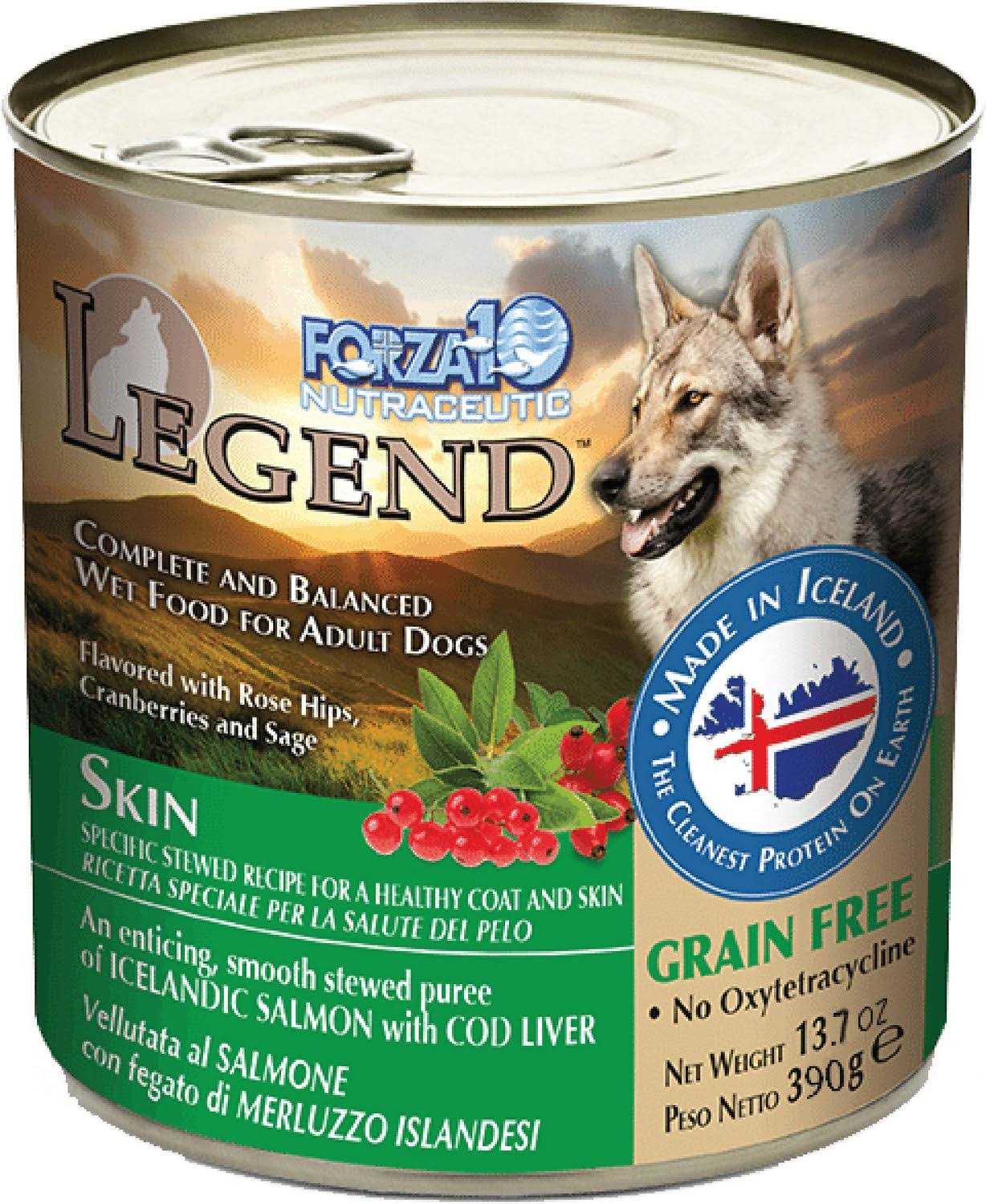 Forza10 Nutraceutic Legend Skin Icelandic Fish Recipe Grain-Free Canned Dog Food, 13.7-oz Can, Case of 12