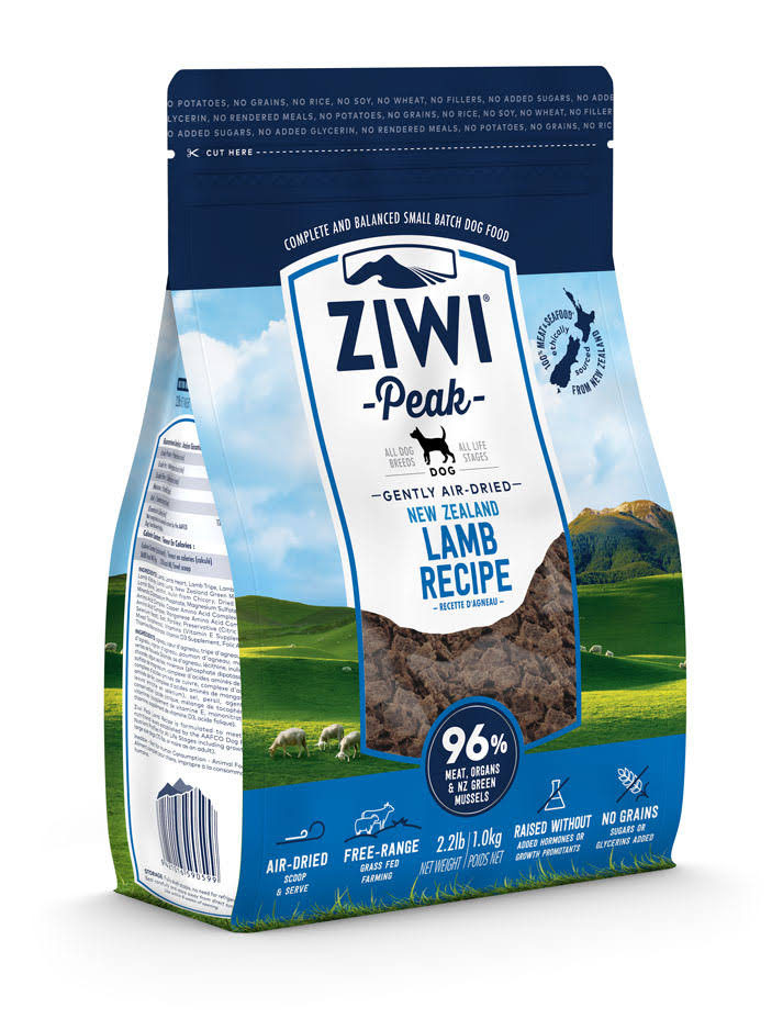 Ziwi Peak Air Dried Dog Food - Lamb, 2.2lbs