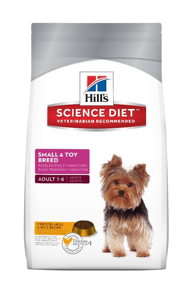 Hill's Science Diet Small & Toy Breed Premium Dog Food - Chicken Meal & Rice Recipe