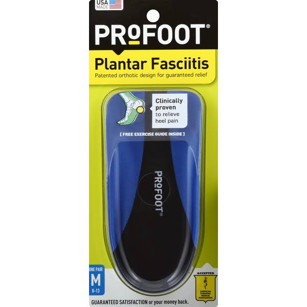 Profoot Men's Plantar Fasciitis Orthotics - Size 8-13