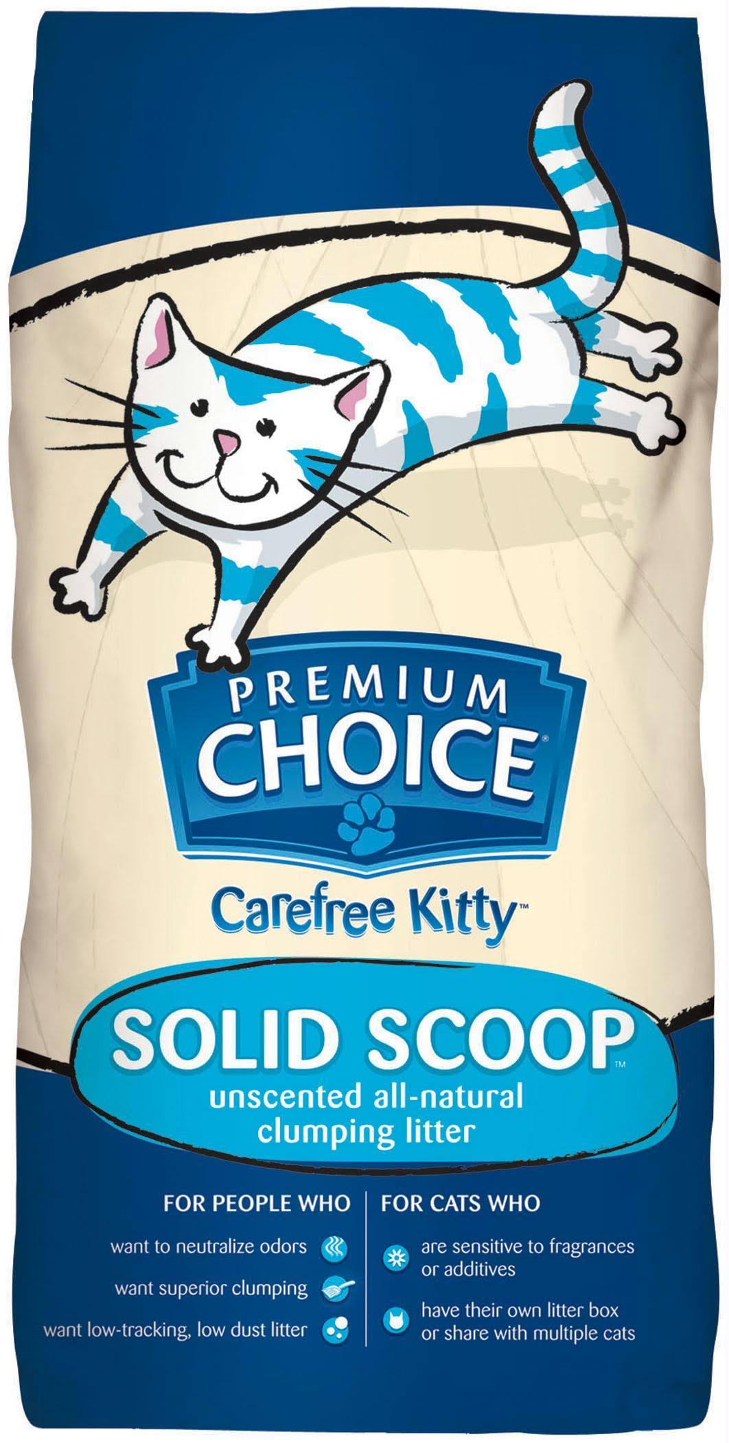 Premium Choice Cat Tails Litter - Solid Scoop, Regular, 50lbs