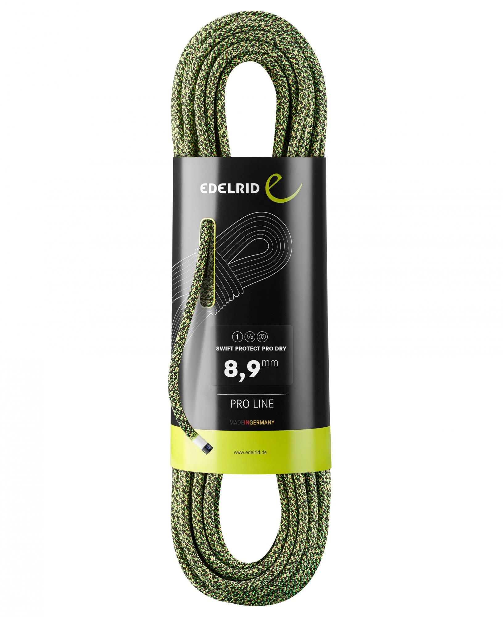 Edelrid Swift Protect Pro Dry 8.9 mm Climbing rope-Night/Green-70 M