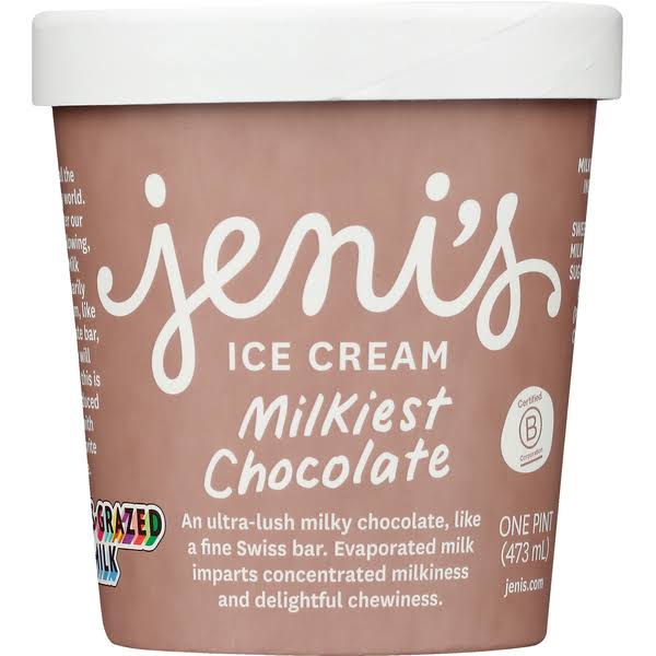 Jeni's Ice Cream, Milkiest Chocolate - one pint (473 ml)