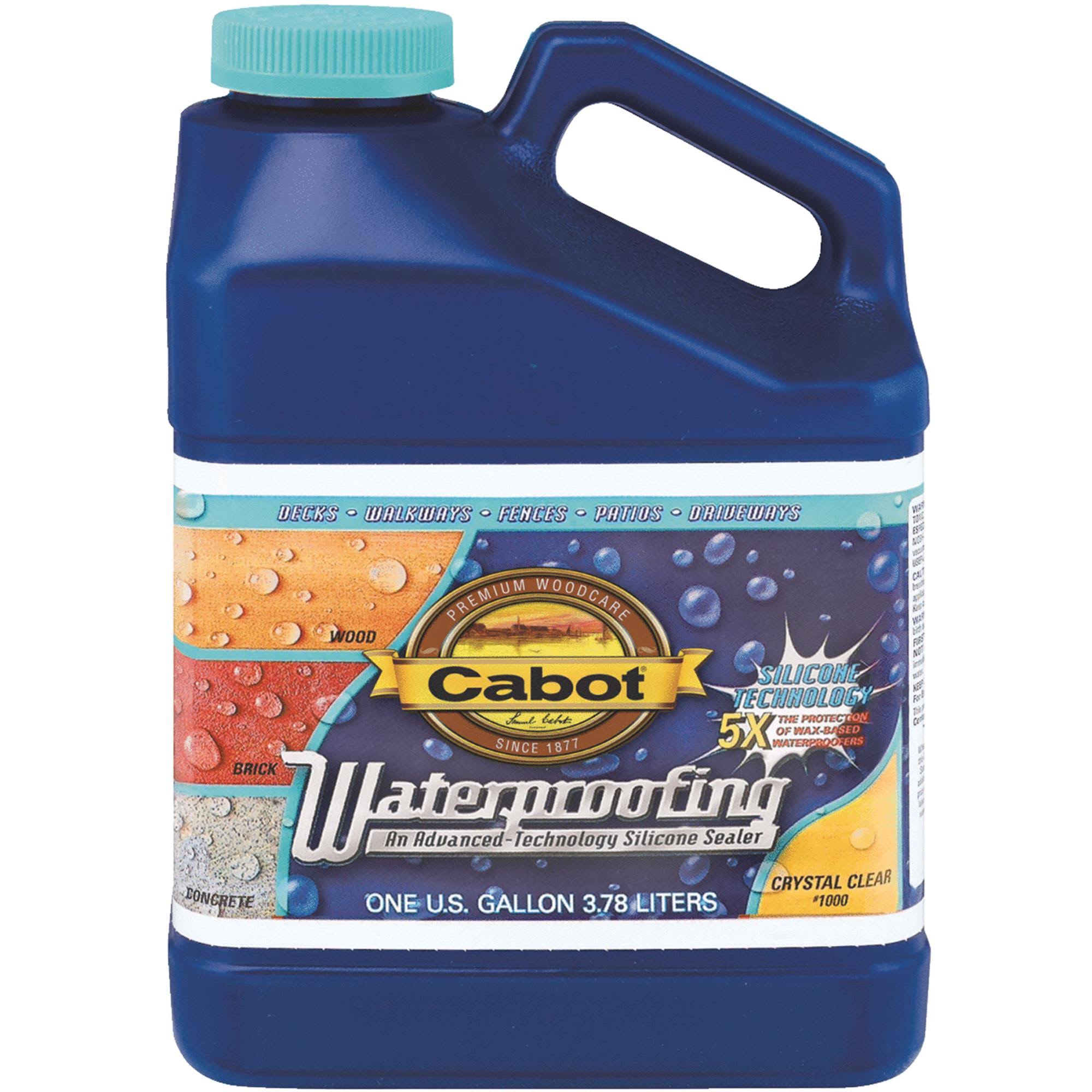 Cabot Waterproofing Silicone Sealer - Crystal Clear, 1 gallon