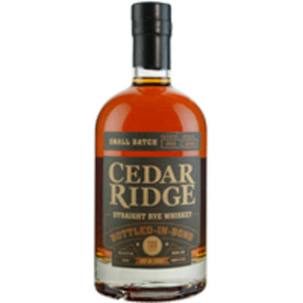 Cedar Ridge Iowa Rye Bottled in Bond - 750 ml