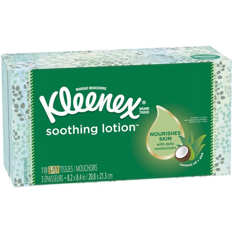Kleenex Soothing Lotion Facial Tissues - 110ct