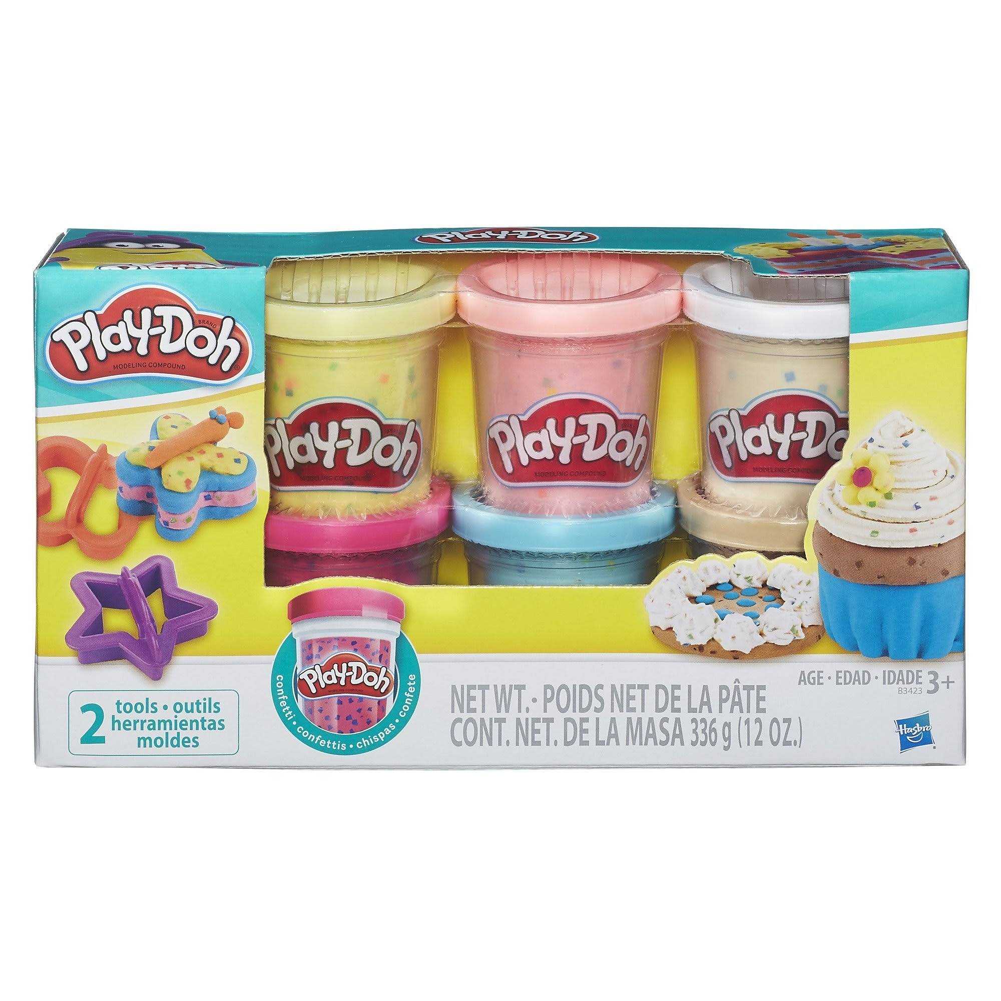 Play Doh Confetti Compound Collection Clay - 6ct