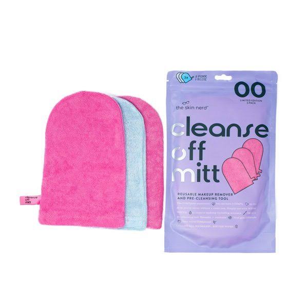 The Skin Nerd Limited Edition Cleanse Off Mitt 3 Pack