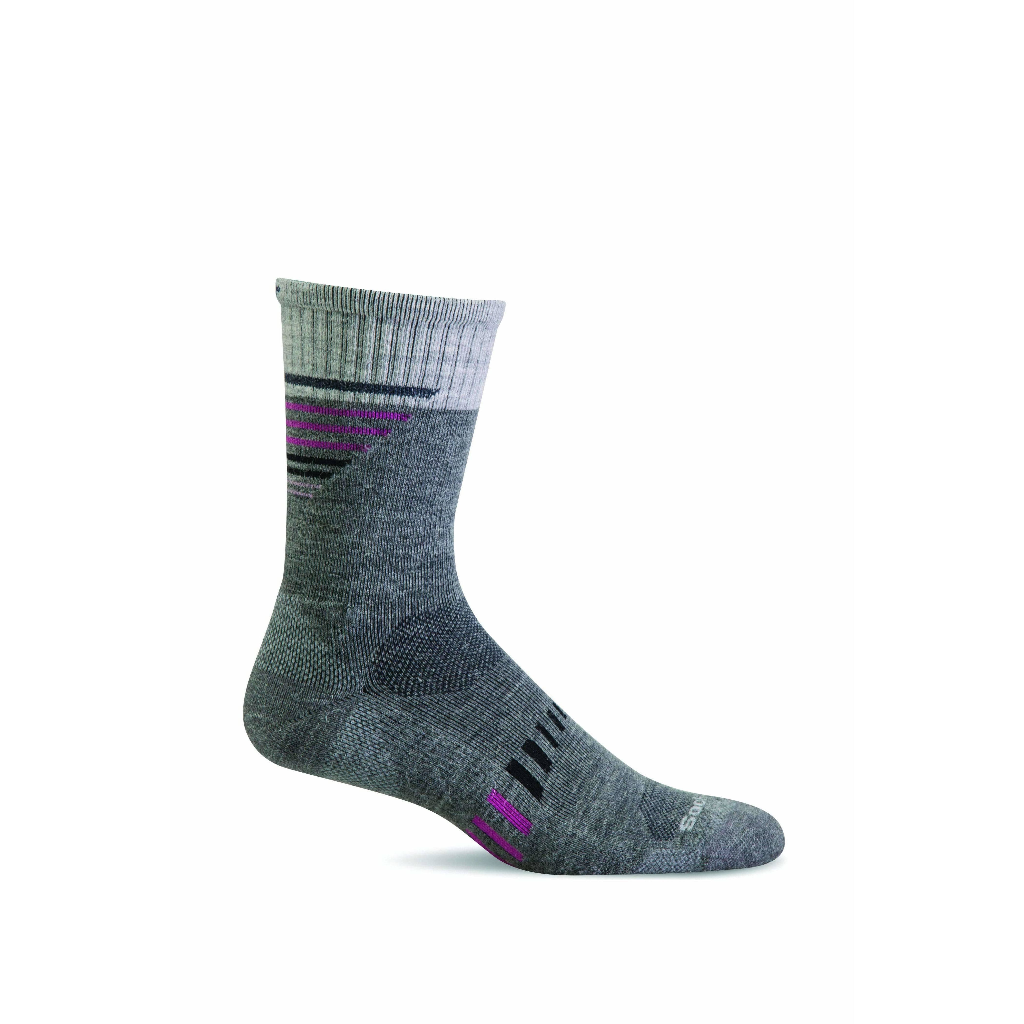 Sockwell Mens Elevation Graduated Compression Socks - Gray, Medium and Large