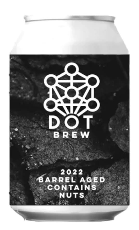 Dot Brew - 2022 Barrel Aged Contains Nuts Imperial Stout 11.2% ABV 330ml Can