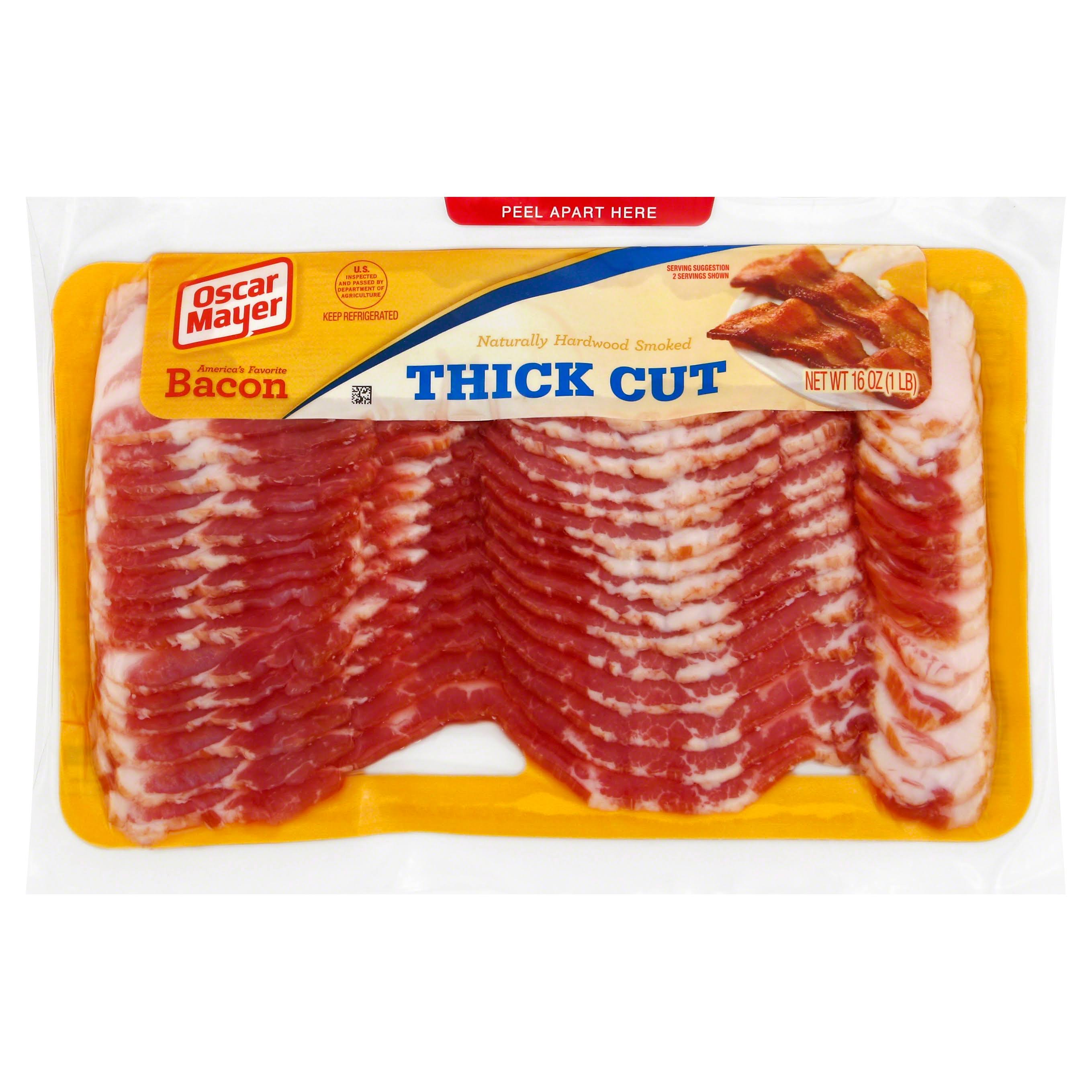 Oscar Mayer Naturally Hardwood Smoked Thick Cut Bacon - 16oz