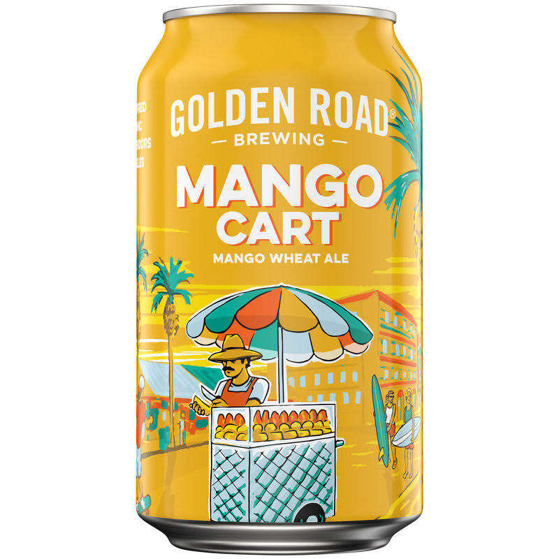 Golden Road Brewing Mango Cart Wheat Ale Beer Can - 12 fl oz