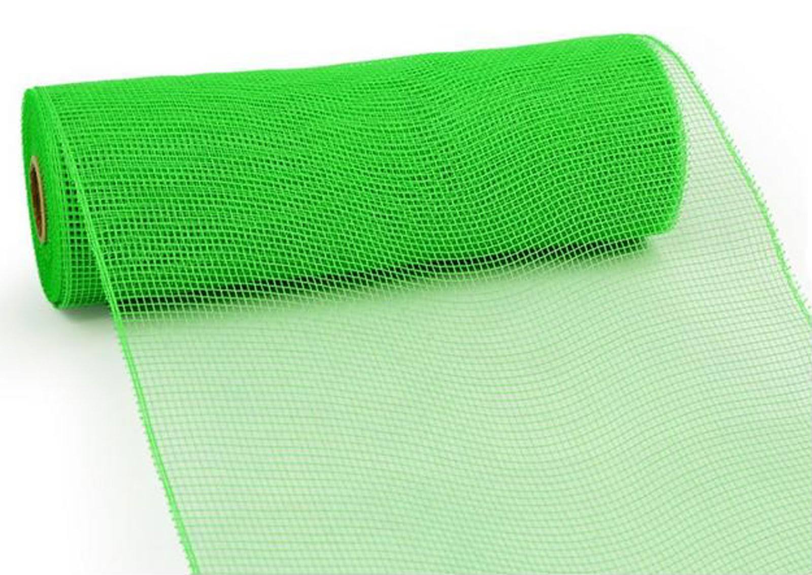 10" Lime Green Deco Poly Mesh RE130268