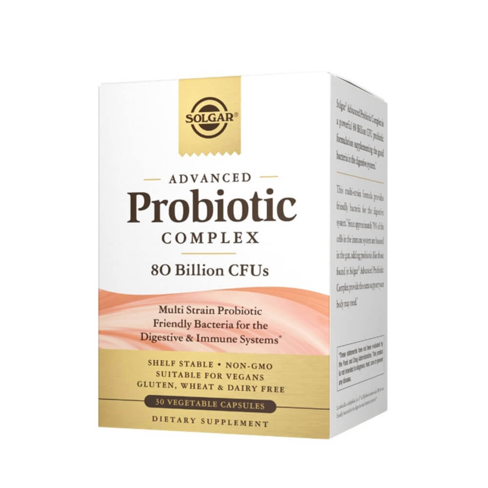 Solgar Advanced Probiotic Complex 80 Billion (30 Veggie Capsules)