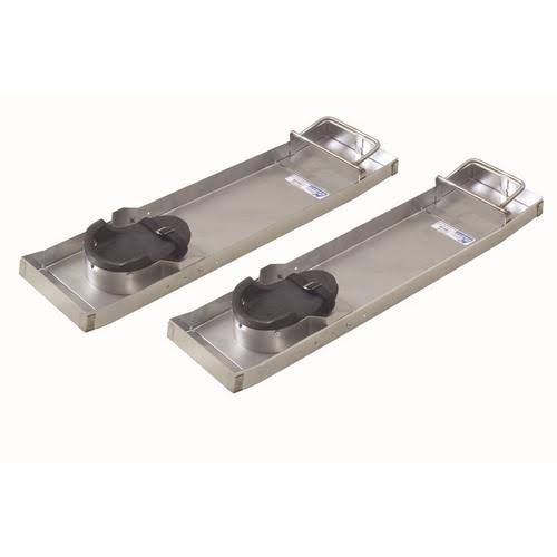 Kraft Tool Company CC151 28"x8" Deluxe Heavy-Duty Stainless Steel Knee Boards, Pair