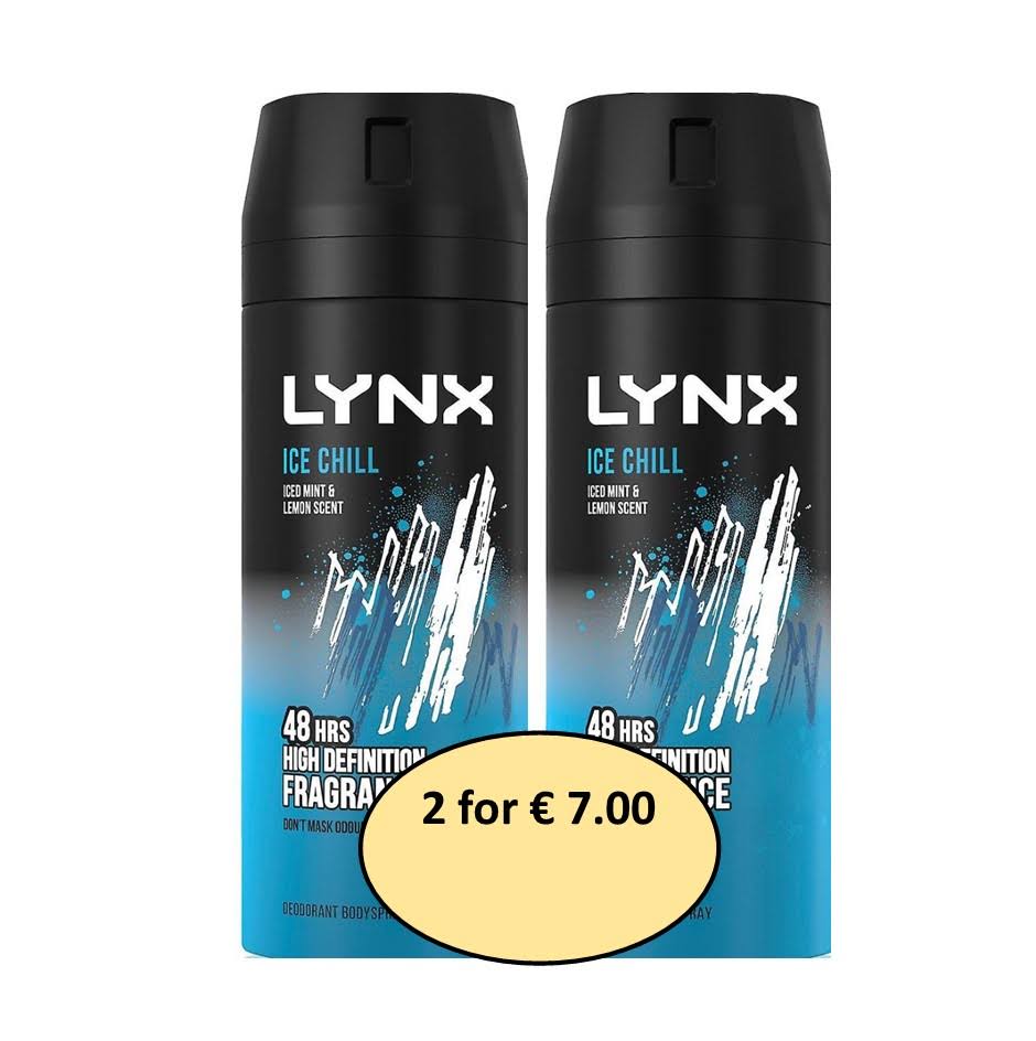 Lynx Ice Chill Body Spray Twin Pack