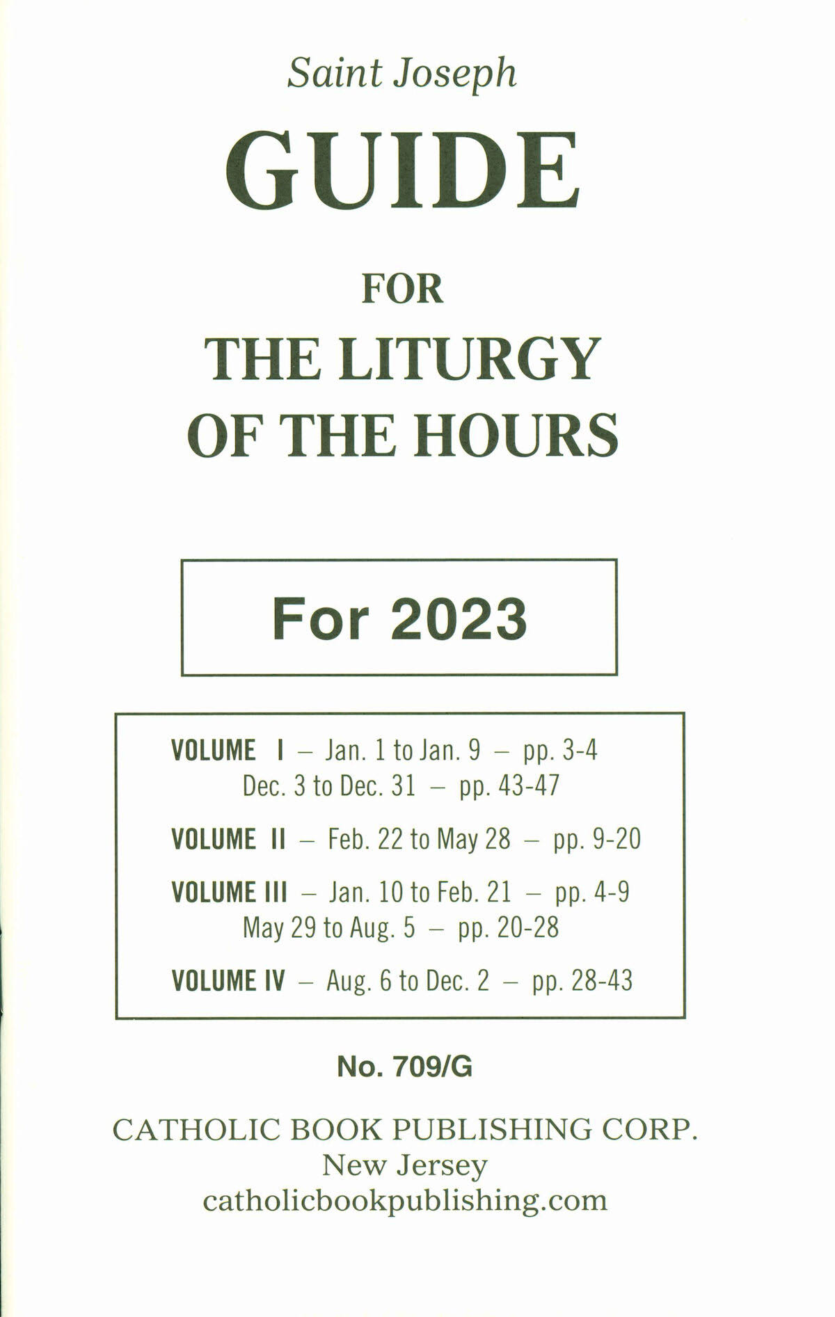 2023 Guide Liturgy of the Hours (large Print) [Book]