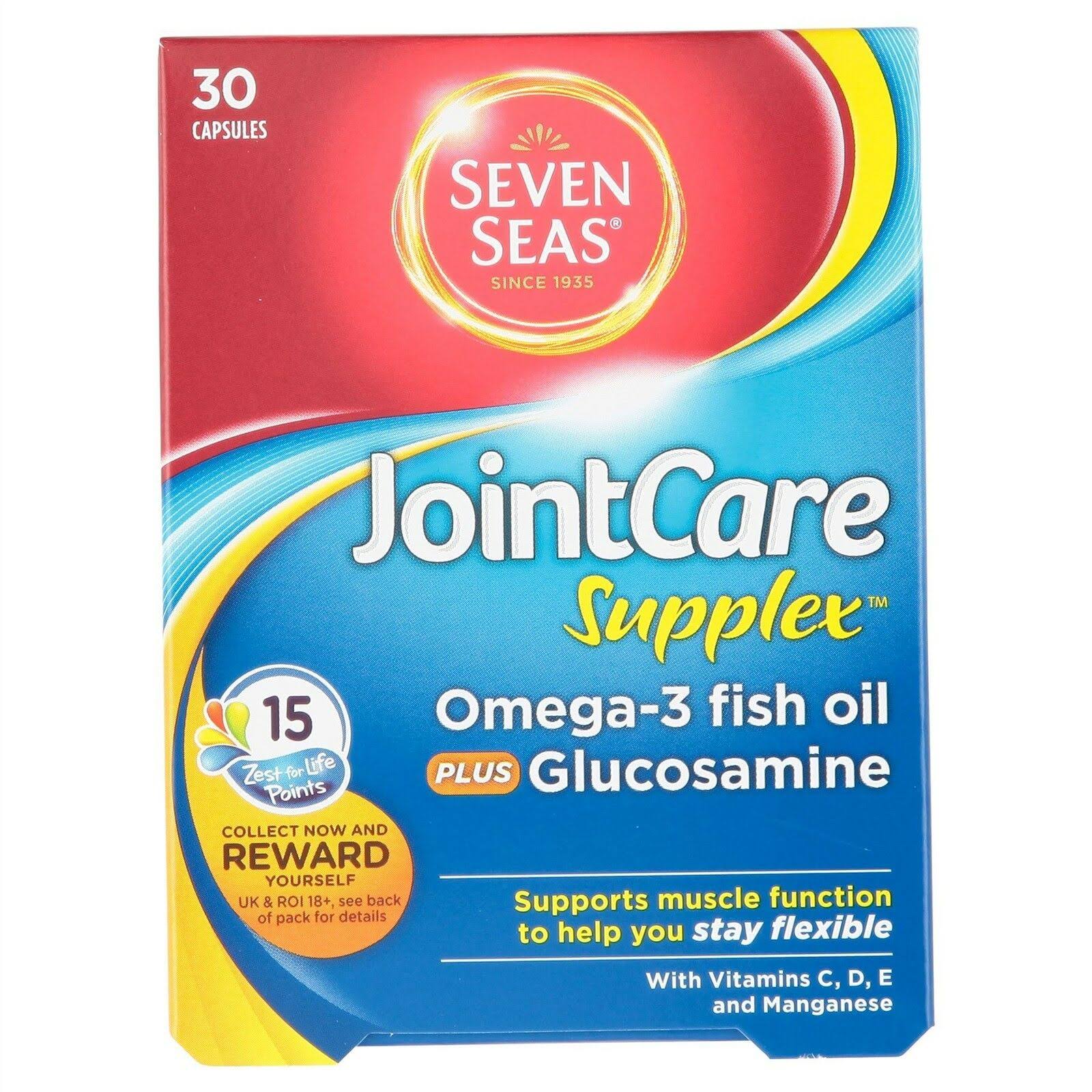 Seven Seas Joint Care Supplex Glucosamine Plus Omega-3 Food Supplement - 30 Pack