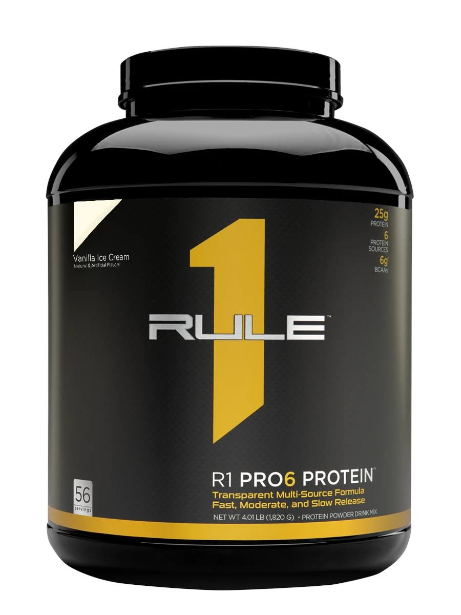 Rule 1 R1 Pro6 Protein - 56 Serves - Vanilla Ice Cream