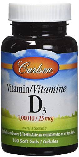 Carlson Vitamin D Supplement - 1000 IU, 100 Softgels