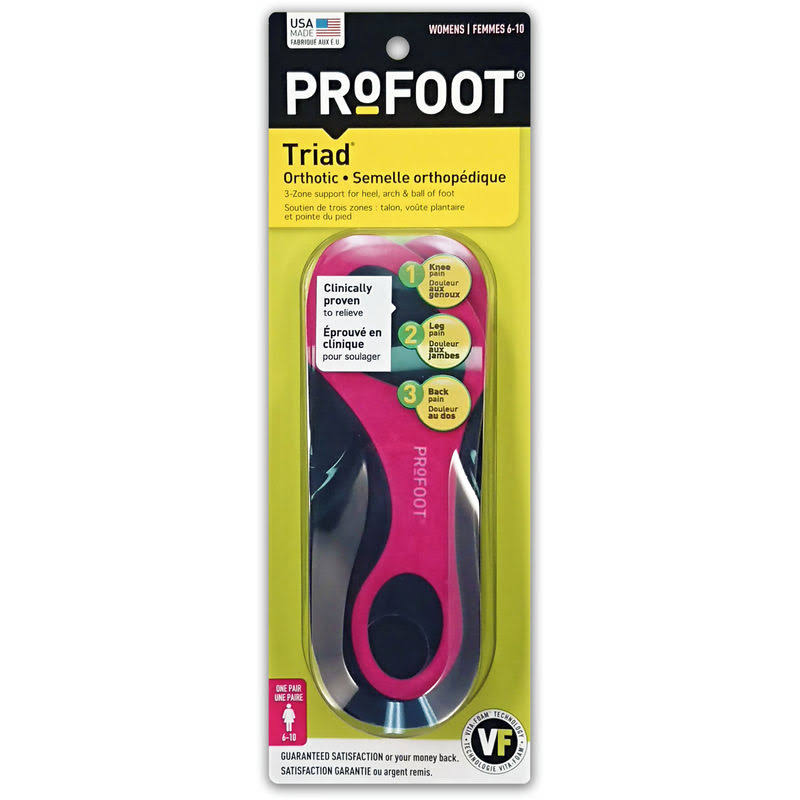 ProFoot Triad Orthotic Women's Insoles - 6-10 US, One Pair