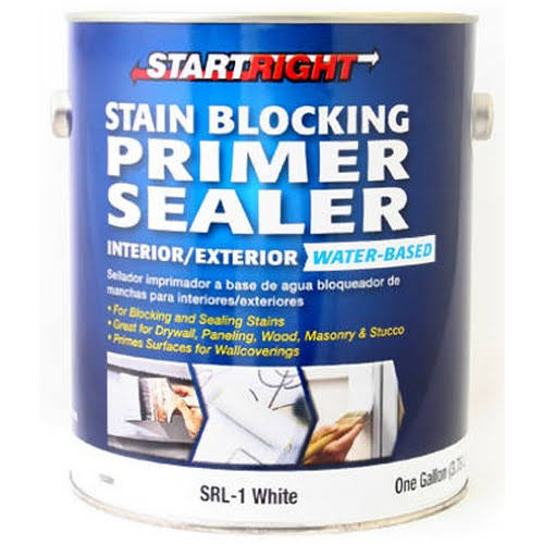 True Value Start Right Interior Exterior Latex Stain Blocking Primer - White, 1gal