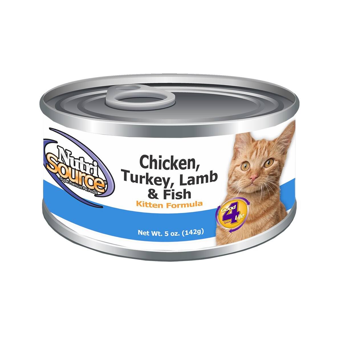 Nutrisource Cat Food - Chicken Turkey Lamb & Fish, 141g