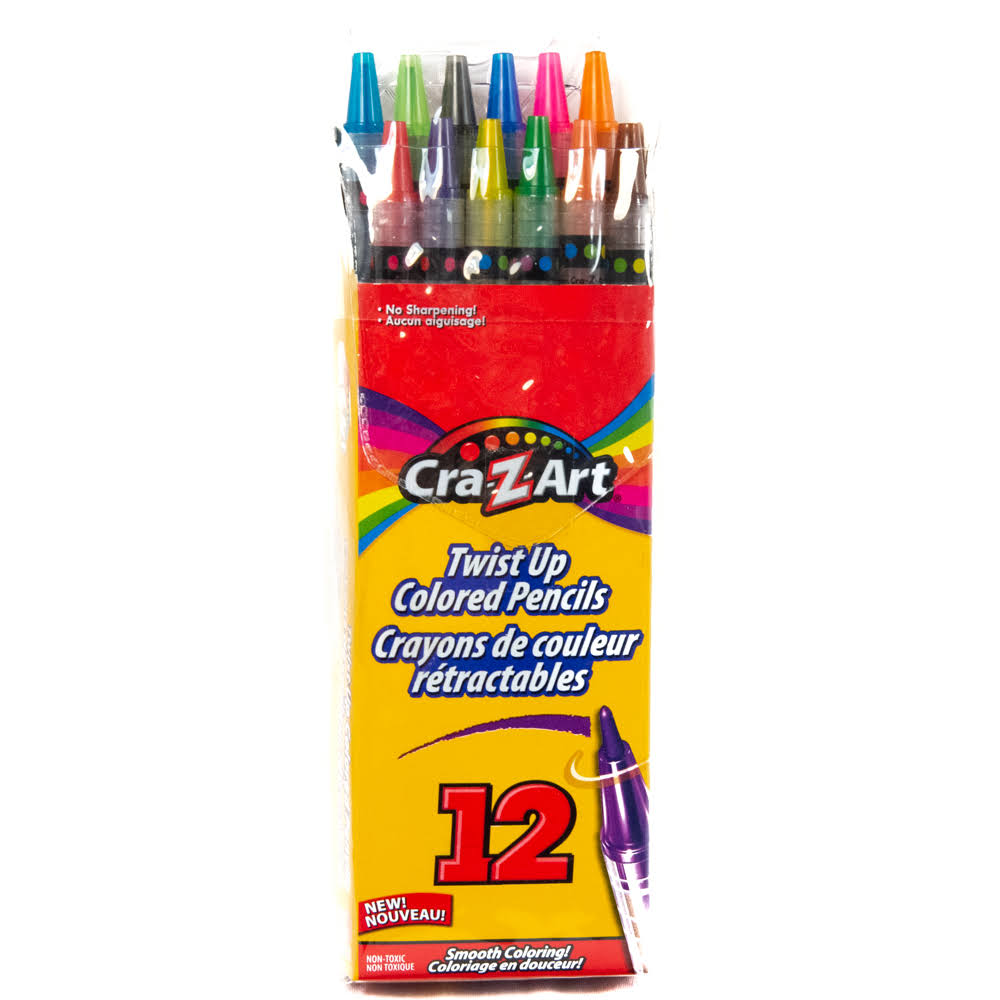 Cra-Z-Art 12 Count Twist Up Colored Pencils