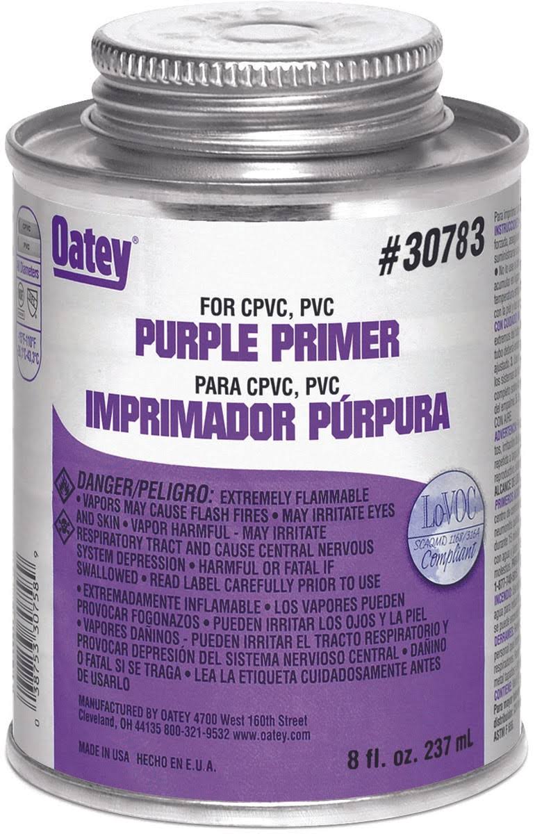 Oatey 30783 Purple Primer/Cleaner, 8-Ounce
