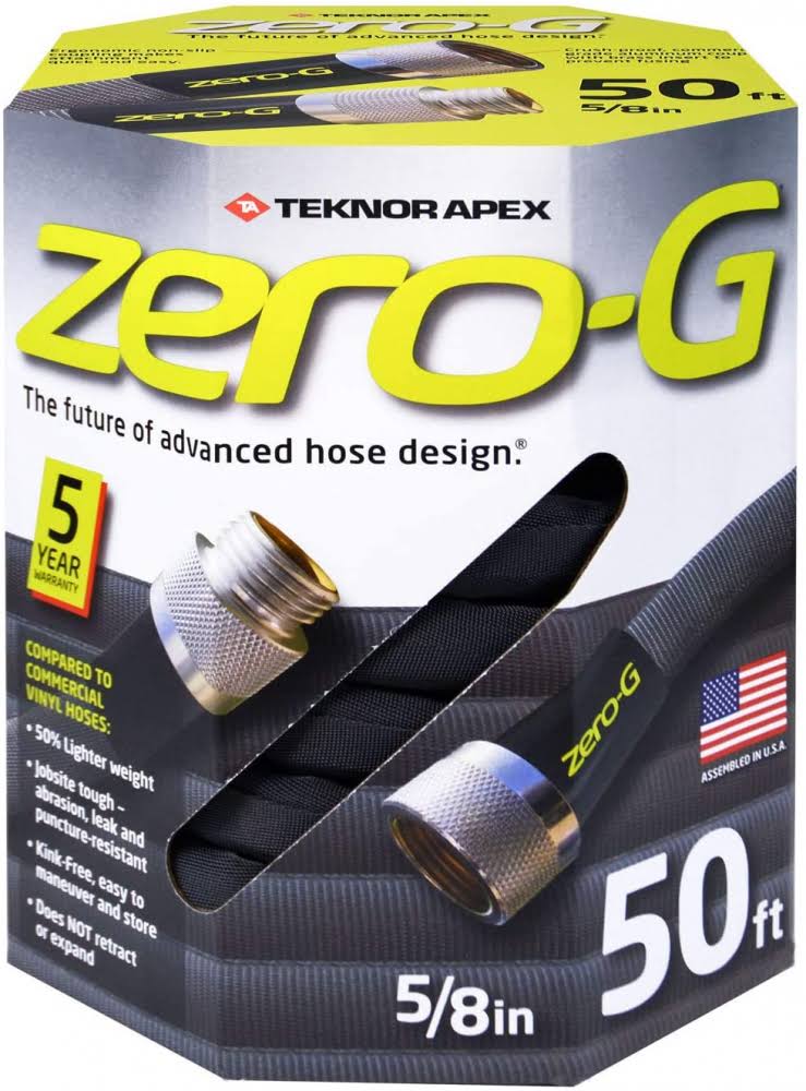 Zero-G Ultra Flexible Kink Free Garden Hose - 5/8" x 50'