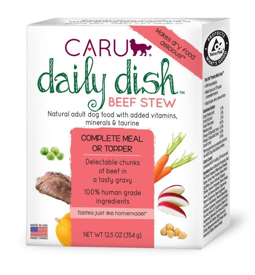 Caru Pet Food Daily Dish Real Beef Stew for Dogs 12.5 oz
