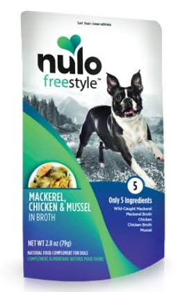 Nulo Freestyle Grain-Free Mackerel, Chicken & Mussel in Broth Dog Pouch