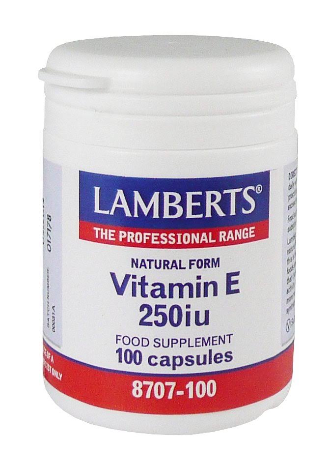 Lamberts Natural Form Vitamin E 250iu - 100 Capsules 5055148400033