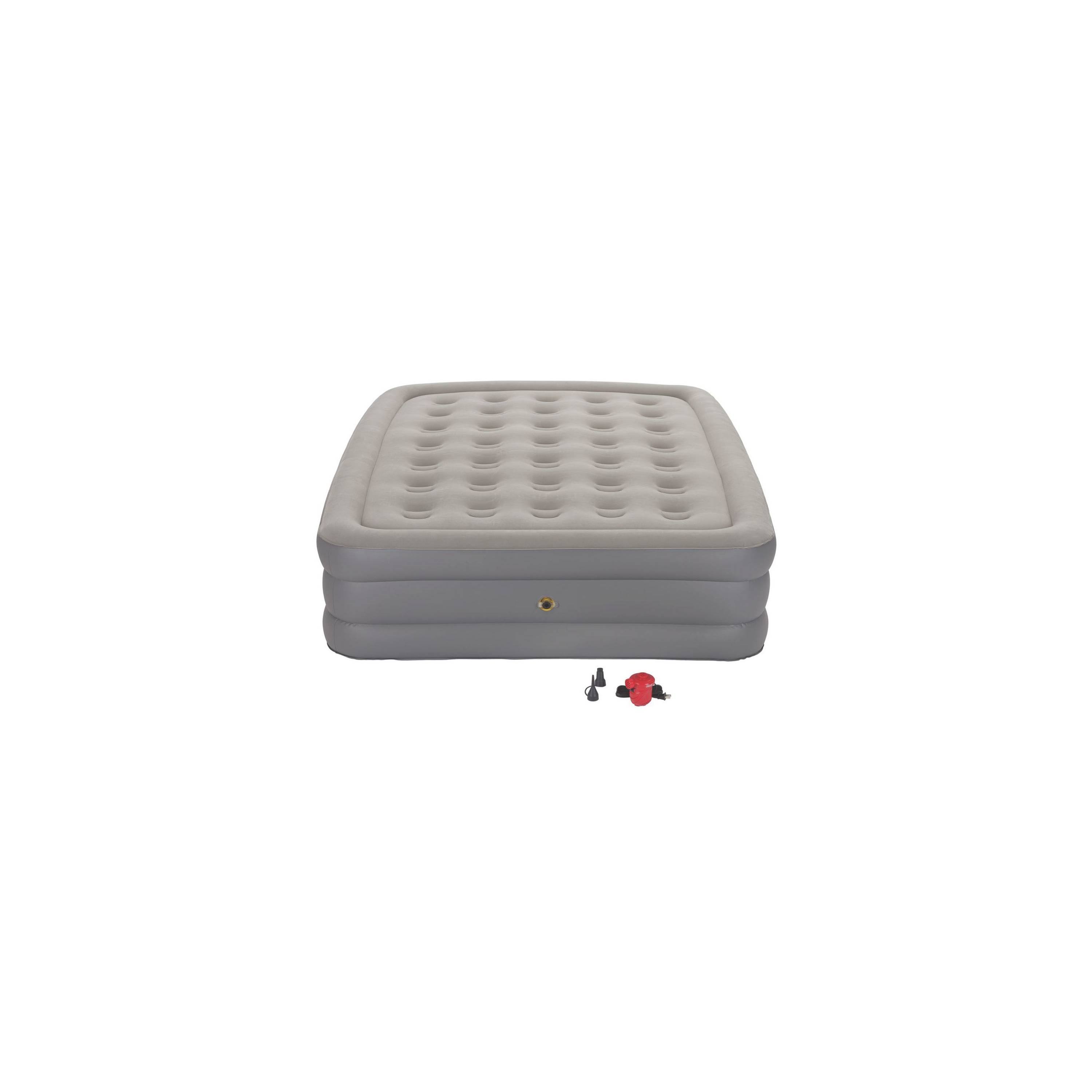 Coleman Guestrest Double High Airbed with External Pump, Queen, Grey