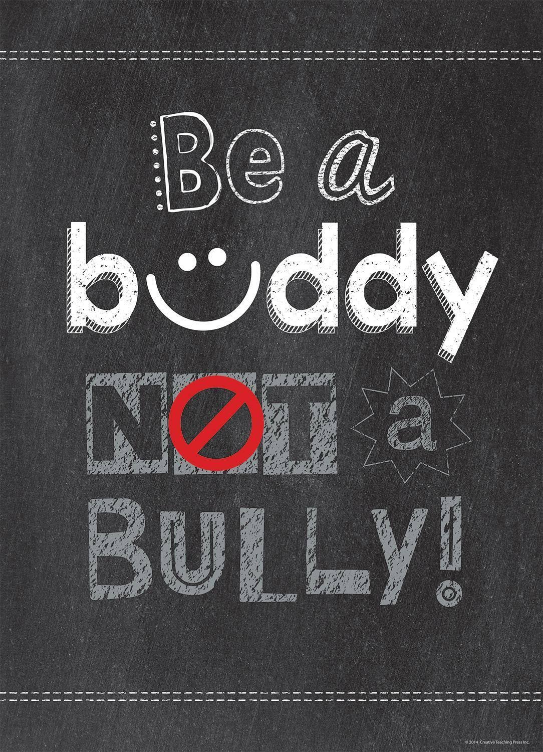 Creative Teaching Press Be A Buddy Not A Bully Inspire U Poster Chart
