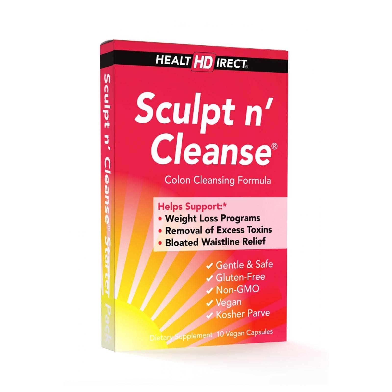 Sculpt N' Cleanse Colon Cleansing Supplement - 450mg, 10 Veggie Capsules