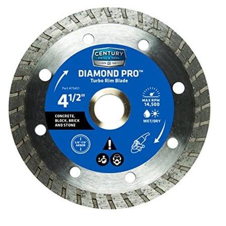 Century Drill and Tool Professional Turbo Rim Diamond Saw Blade - 4 1/2"