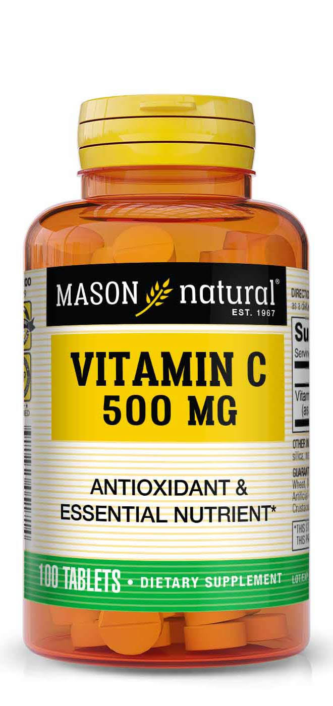 Mason Natural Vitamin C Tablets - 500 mg, 100 Pack