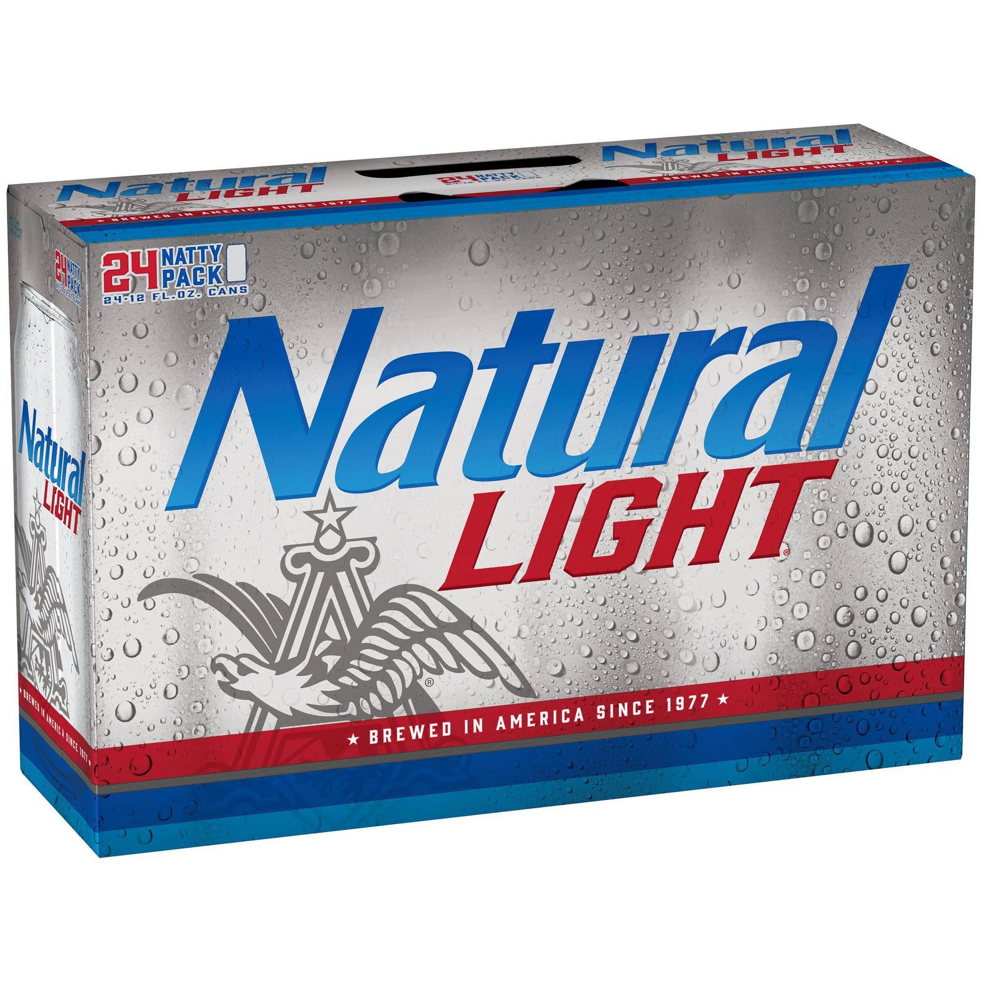 Natural Light Beer - 12 fl oz, 24 pack