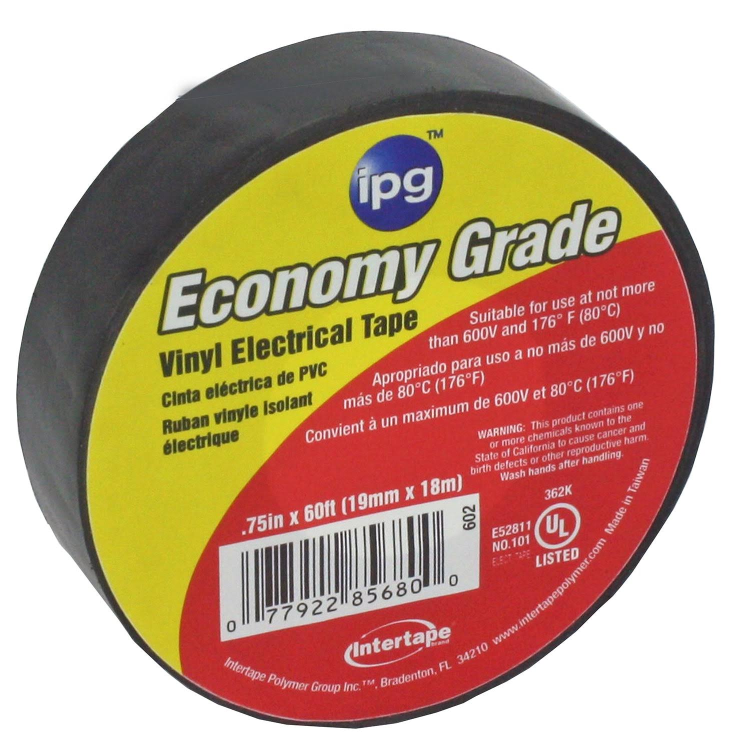 IPG Economy Grade Vinyl Electrical Tape - Black